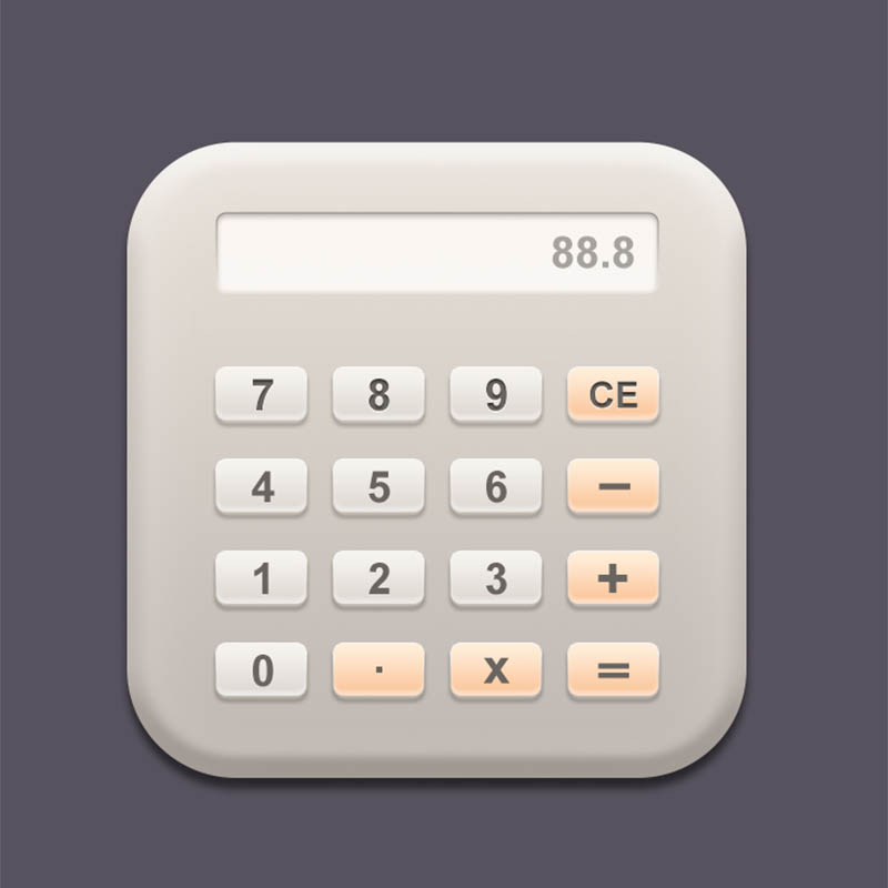 Moulage de calculatrice