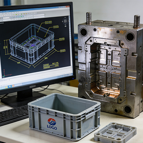 Moulage par injection personnalisé en Chine pour caisse en plastique