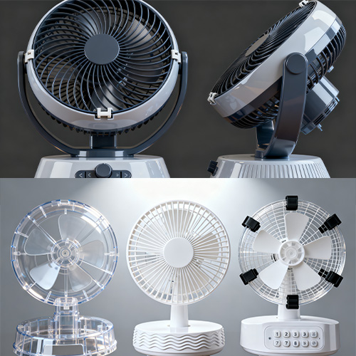 Moulage par ventilateur de table d'injection plastique